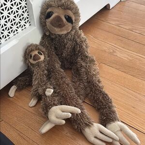 Mama & Baby Sloth Plush Toy Set